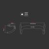 AGSDGAWD Road Bike Drop Bar Internal Cable Full Carbon Fiber Road Bicycle Bent Handlebar 31.8mm Clamp Diameter Compact Road Handlebar(Size:420MM) view 2