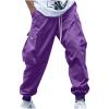 Cambkatl Men's Cargo Pants Casual Summer Lightweight Drawstring Elastic Waist Outdoor Hiking Work Pants with Pockets view 1