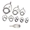 9pcs Fishing Rod Tip Repair Kit, Fishing Rod Tips Replacement Kit Metal Ceramic Guides Ring Fishing Pole Eyelets Repair Kit view 4