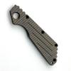 UPFIST 1PC Custom Scales Handle Fits for Strider SMF New Version, Striped Burnt Titanium Handle with 3 Lines Pattern DIY Replacement view 1