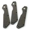 UPFIST 1PC Custom Scales Handle Fits for Strider SMF New Version, Striped Burnt Titanium Handle with 3 Lines Pattern DIY Replacement view 2