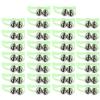 Restokki 30pcs Night Fishing Rod Bite Alarm Luminous Twin Bells Fish Bait Alert Bow Shape view 3