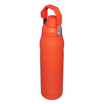 RBSKJ 304 Stainless Steel Insulation Cup arge Capacity Outdoor Portable ice Cow Cup Double Vacuum Handle Insulation Cup(Color:Orange,Size:40oz)