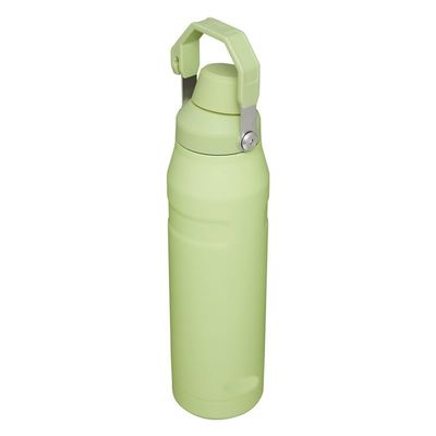 RBSKJ 304 stainless steel insulation cup arge capacity outdoor portable ice cow cup double vacuum handle insulation cup(Color:Grass,Size:40oz)