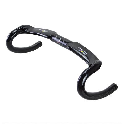 AGSDGAWD Road Bike Handlebar 3K Full Carbon Fiber Handlebars Ultralight Carbon Bicycle Handlebar Internal Cable 31.8mm Drop Bars Cycling Bent Handle Bar(Size:440mm)