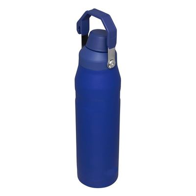 RBSKJ 304 stainless steel insulation cup arge capacity outdoor portable ice cow cup double vacuum handle insulation cup(Color:Dark Blue,Size:40oz)