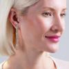 Clip On Earrings for Women - Tassel Earrings for Women, Long Sparkly Clip-On Simulated Diamond Drop, Sparkly Silver Tone Rhinestone Dangles in 2.8" inch, Dangly No Piercing Studs view 2