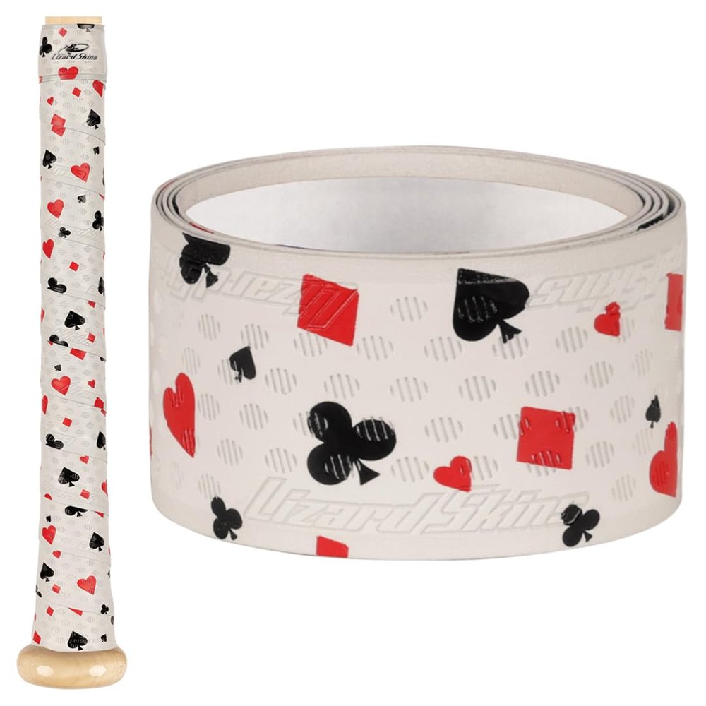Lizard Skins DSP Ultra Outburst Baseball Bat Grip - 0.5mm 1.1mm Next-Gen Durasoft Polymer Bat Tape (Holdem White, 1.1mm)