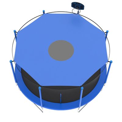 Trampoline Shade Cover, 8ft 10ft 12ft 14ft 16ft Sun-Protection Trampolines Canopy, Easy to Install, Anti-UV Trampolines Sunshade Accessories for Outdoor Backyard Playground (14ft 6 Poles)