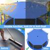 Trampoline Shade Cover, 8ft 10ft 12ft 14ft 16ft Sun-Protection Trampolines Canopy, Easy to Install, Anti-UV Trampolines Sunshade Accessories for Outdoor Backyard Playground (14ft 6 Poles) view 2
