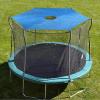 Trampoline Shade Cover, 8ft 10ft 12ft 14ft 16ft Sun-Protection Trampolines Canopy, Easy to Install, Anti-UV Trampolines Sunshade Accessories for Outdoor Backyard Playground (14ft 6 Poles) view 4