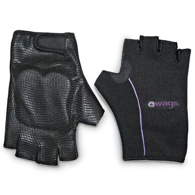 Wags Pro Wrist Assured Gloves Fitness Gloves for Women & Men, Workout Gloves, Workout Gloves with Patented Ergonomic Gel Pad, Wrist Support Gloves, Weight Lifting Gloves, XS, Black, X-Small
