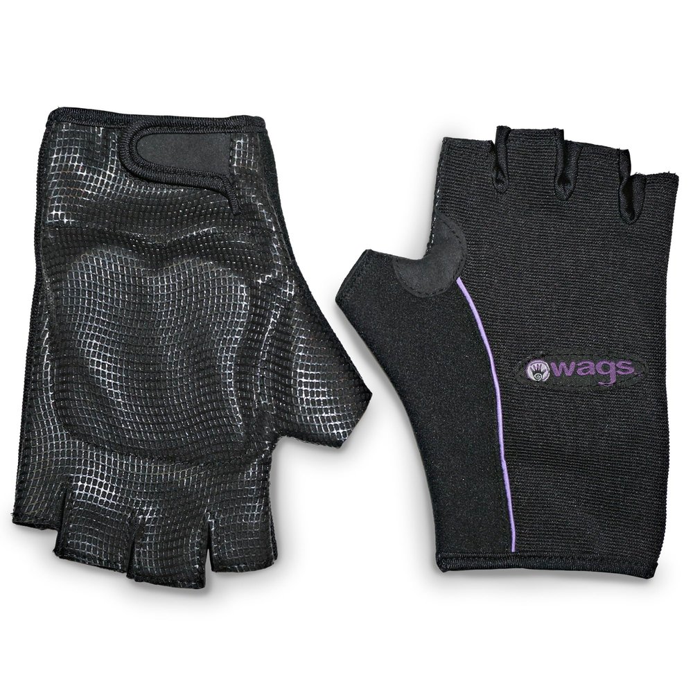 Wags Pro Wrist Assured Gloves Fitness Gloves for Women & Men, Workout Gloves, Workout Gloves with Patented Ergonomic Gel Pad, Wrist Support Gloves, Weight Lifting Gloves, XS, Black, X-Small