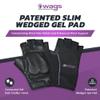Wags Pro Wrist Assured Gloves Fitness Gloves for Women & Men, Workout Gloves, Workout Gloves with Patented Ergonomic Gel Pad, Wrist Support Gloves, Weight Lifting Gloves, XS, Black, X-Small view 2