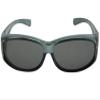 Junior Size Ages 10 to 15 Years Old Fit Over Sunglass FJ3 (Clear Gray Frame-Gray Lenses) view 2