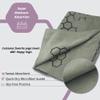 Clever Yoga Hot Yoga Mat Towel  Non-Slip Grip for Hot Yoga, Sweat Absorbent, Honeycomb Silicone Grip, Stays Flat  Ideal for Pilates, Travel, Washable & Lightweight - Olive view 4