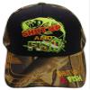 COLL7AWS Shut Up and Fish Camouflage with Black Front Embroidered Cap Hat view 1