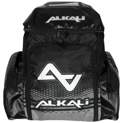Alkali Roller Inline Ice Hockey Equipment Backpack - Carry Hockey Equipment Including Skates (Black/Grey)