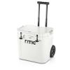 RTIC 45 QT Wheeled Ultra-Tough Cooler Hard Insulated Portable Ice Chest Box for Beach, Drink, Beverage, Camping, Picnic, Fishing, Boat, Barbecue, Rotomolded Construction, White view 1