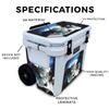 Cooler Skin Compatible with Yeti Roadie 32 Wheeled Cooler - Moonlight Deer - Premium 3M Vinyl Protective Wrap Decal Cover - Easy to Apply | Crafted in The USA by MightySkins view 2