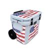 Glossy Glitter Skin Compatible with Yeti Roadie 32 Wheeled Cooler - American Flag - Premium 3M Vinyl Protective Wrap Decal Cover - Easy to Apply | Crafted in The USA by MightySkins view 1