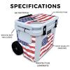 Glossy Glitter Skin Compatible with Yeti Roadie 32 Wheeled Cooler - American Flag - Premium 3M Vinyl Protective Wrap Decal Cover - Easy to Apply | Crafted in The USA by MightySkins view 2