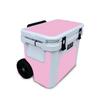 Skin Compatible with Yeti Roadie 32 Wheeled Cooler - Solid Pink - Premium 3M Vinyl Protective Wrap Decal Cover - Easy to Apply | Crafted in The USA by MightySkins view 1