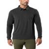 INTO THE AM Mens Slim-Fit Long Sleeve Polo Shirt  Collared Golf & Work Tee, Casual Cotton-Blend Comfort, Breathable & Versatile (Charcoal, 3X-Large) view 1