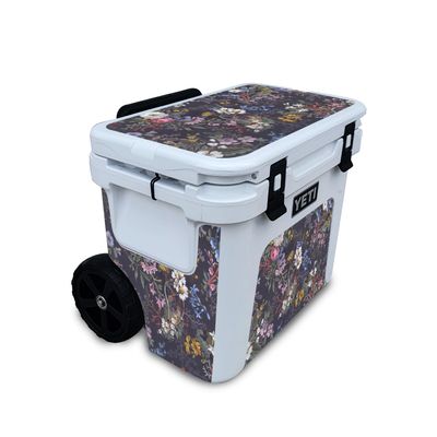 Skin Compatible with Yeti Roadie 32 Wheeled Cooler - Midnight Blossom - Premium 3M Vinyl Protective Wrap Decal Cover - Easy to Apply | Crafted in The USA by MightySkins