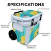 Cooler Skin Compatible with Yeti Roadie 32 Wheeled Cooler - Acrylic Blue - Premium 3M Vinyl Protective Wrap Decal Cover - Easy to Apply | Crafted in The USA by MightySkins view 2
