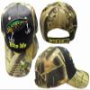 COLL7AWS Bite Me Fishing Lure Fish Bass Black Front Camouflage Back Embroidered Cap Hat view 3