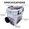 Cooler Skin Compatible with Yeti Roadie 32 Wheeled Cooler - Amethyst Agate - Premium 3M Vinyl Protective Wrap Decal Cover - Easy to Apply | Crafted in The USA by MightySkins view 2