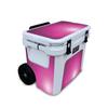 Skin Compatible with Yeti Roadie 32 Wheeled Cooler - Pink Diamond Plate - Premium 3M Vinyl Protective Wrap Decal Cover - Easy to Apply | Crafted in The USA by MightySkins view 1