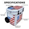 Cooler Skin Compatible with Yeti Roadie 32 Wheeled Cooler - Colors Dont Run - Premium 3M Vinyl Protective Wrap Decal Cover - Easy to Apply | Crafted in The USA by MightySkins view 2
