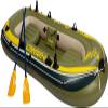 CukUJH Foldable Inflatable Boat, 4-Person Inflatable Boat, Portable Inflatable Boat, Thickened PVC Inflatable Boat view 1