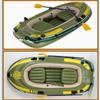 CukUJH Foldable Inflatable Boat, 4-Person Inflatable Boat, Portable Inflatable Boat, Thickened PVC Inflatable Boat view 2