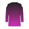 3/4 Length Sleeve Womens Tops Sexy Off The Shoulder Tops for Women Summer V Neck T-Shirt Solid Color/Graphic Tees 2025 Casual Clothes Business Dressy Top Trendy Going Out Shirts Boho Fashion Cute view 4