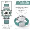 Hearkent Womens Pedometer Watch-Step Tracker Watch with Calories Counter-Non Bluetooth Pedometer Watches-LCD Large Numbers-30M Waterproof Watch-Wrist Watch Step Counter for Walking(Green) view 2
