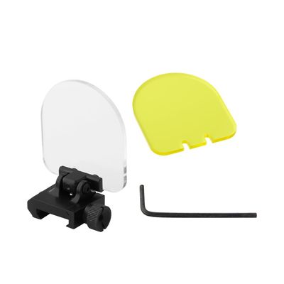SAWKE Sight Circle Lens Protector Foldable Protector Lens for Airsoft(Yellow & Transparent)
