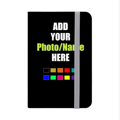 Personalized Passport Holder Travel Wallet PU Leather Vaccine Case Add Your Photo Name Logo Lightweight Passport Vaccine Card Protector Gift for Women Men, Black