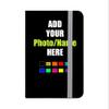 Personalized Passport Holder Travel Wallet PU Leather Vaccine Case Add Your Photo Name Logo Lightweight Passport Vaccine Card Protector Gift for Women Men, Black view 1