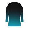 3/4 Length Sleeve Womens Tops Sexy Off The Shoulder Tops for Women Summer V Neck T-Shirt Solid Color/Graphic Tees 2025 Casual Clothes Business Dressy Top Trendy Going Out Shirts Boho Fashion Cute view 4