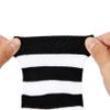 Kids Child Soccer Socks Knee High Tube Socks Toddler Girls Uniform Socks Cotton Sport Stocking for Boys 1 Pair Black White Strip One Size view 3