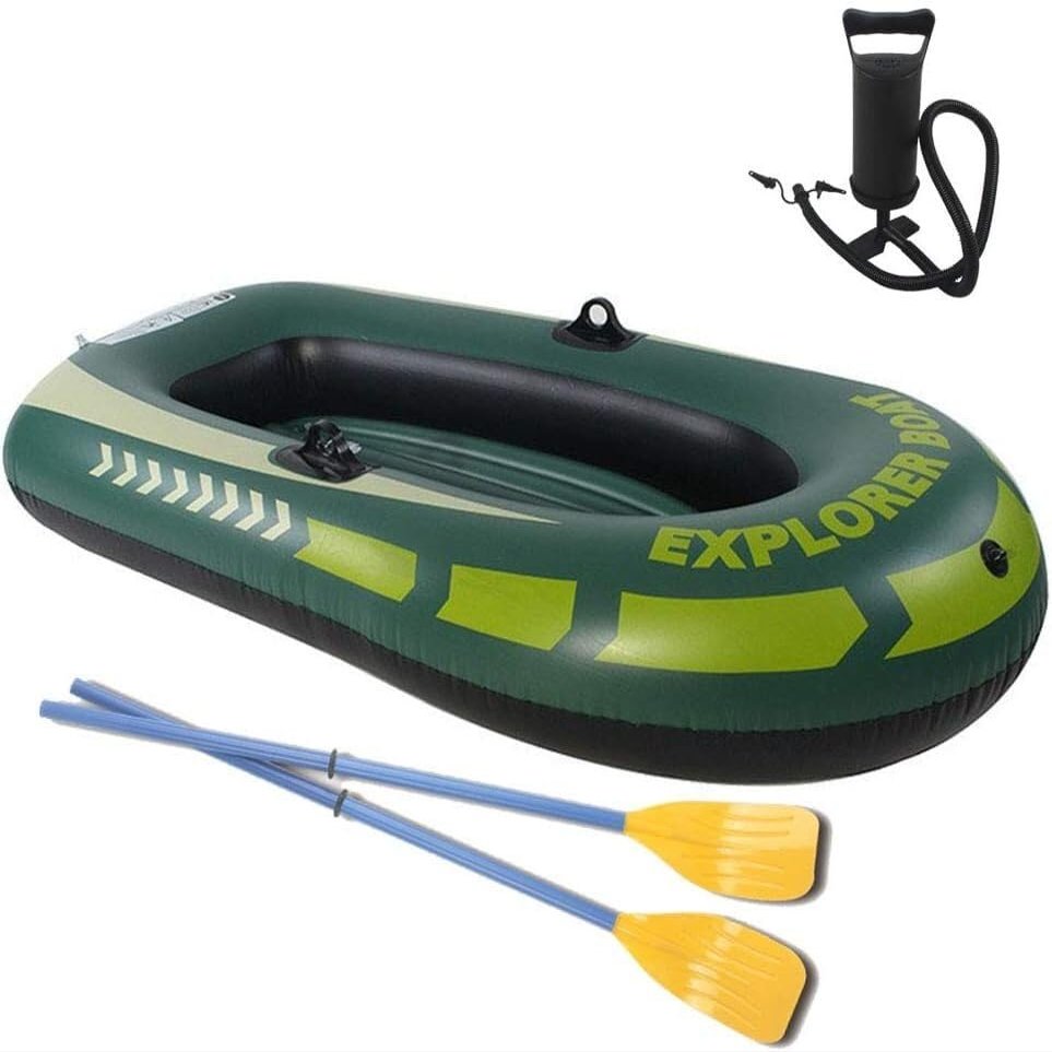 CukUJH Inflatable Boats for Fishing, Children's Inflatable Boats with Paddles, Tourist Kayaks, Adult Inflatable Rafts
