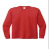 Allmade Unisex Tri-Blend Long Sleeve T-Shirt, Rise Up Red, X-Large view 1