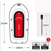 CukUJH Inflatable Drifting Fishing Boats, Inflatable Boat Series, Explorer, Tourist Kayak, 3-Person PVC Kayak Set view 2
