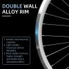 AkiiGer Adults Bicycle Wheels Rim for 3 Wheels Bike, Tricycle Right Wheels 20"", Tire Rims Replacement, Double Wall Alloy Rim, 36x13G Silver Spoke, Aluminum Alloy, White/Silver view 3