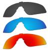 EZReplace Lenses Replacement for Oakley Latch Panel OO9404 Sunglass (Polarized Lenses) - Fits Oakley Latch Panel Frame (Carbon Black+Ice Blue+Fire Red) view 1