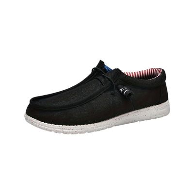 Hhhchpm Men's Casual Loafers, Breathable Lightweight Slip On Shoes for Outdoor Walking Driving, Spring Summer and Autumn (Full Black,12.5)