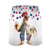 Pynnlts Funny Rooster Beer Men's Swim Trunks Chicken American Flag Stars Summer Board Shorts Drawstring Swimsuit with Pockets xx_l, XX-Large view 4